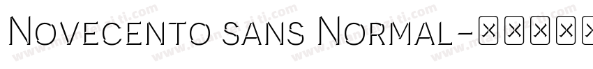 Novecento sans Normal字体转换